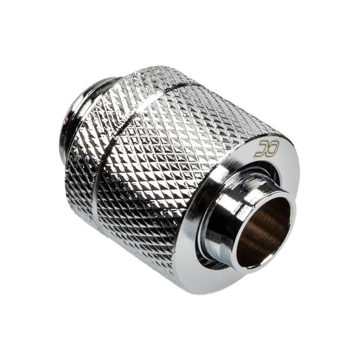 Alphacool HF connection straight G1/4 inch female thread to 13/10mm - chrome silver image number 0