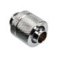 Alphacool HF connection straight G1/4 inch female thread to 13/10mm - chrome silver