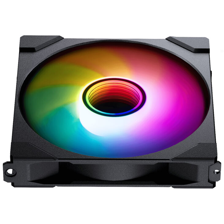 PHANTEKS M25 Gen2 PWM D-RGB Fan - Reverse Blade, 140mm, Black image number 3
