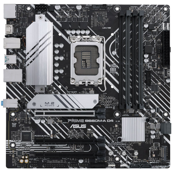 ASUS Prime B660M-A D4-CSM, Intel B660 Mainboard, Sockel LGA1700, DDR4 image number 2