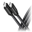 AXAGON BUCM3-CM30AB USB-C zu USB-C Kabel 3.2 Gen 1, 3 m, PD 60W, 3A, geflochten - schwarz image number null
