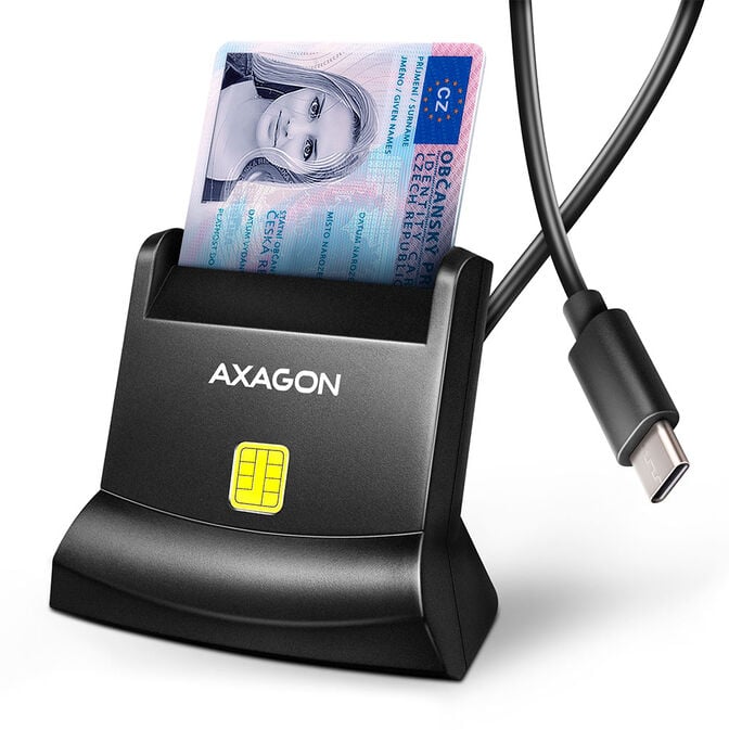 AXAGON CRE-SM4NC USB Smart Card Reader - USB-C image number 0
