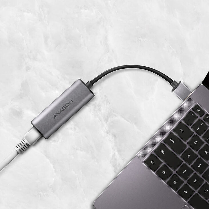 AXAGON ADE-25R USB 3.2 Network Adapter Cable - USB Type-A, RJ45 image number 1