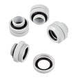 Corsair Hydro X Series XF Hardline fitting straight G1/4 inch to 12mm OD hard tube - 4 pack, white image number null