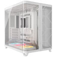 Corsair AIR 5400 LX-R LINK PC Case, Mid Tower, Tempered Glass, RGB - includes 3x 120mm Fans, white image number null
