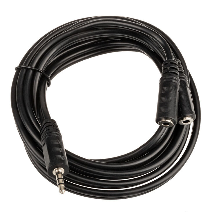 InLine Klinken Y-Kabel, 3,5-mm-Klinkenstecker, 3,5-mm-Klinkenbuchse - 2m image number 1