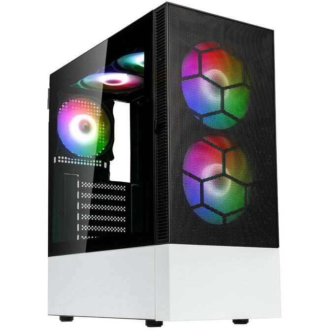 Kolink Observatory MX Mesh ARGB PC Case, Mid Tower - Black/White image number 0