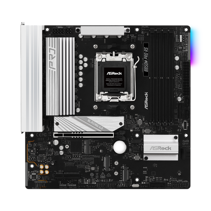 ASROCK B850M Pro RS motherboard, Socket AM5, AMD B850, Micro-ATX, DDR5 image number 4