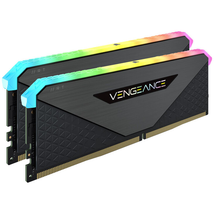 Corsair Vengeance RGB RT DDR4-3600 RAM, CL18, XMP - 16 GB Dual-Kit, schwarz image number 2