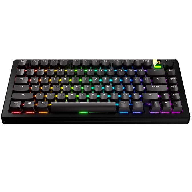 Glorious GPBT Basics Keycaps, ANSI Layout (US), PBT, Doubleshot - Classic Black image number 1