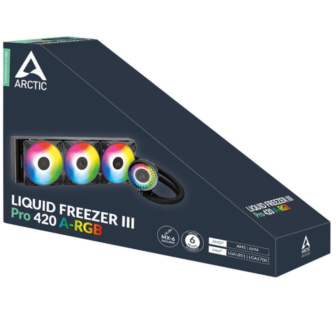 Arctic Liquid Freezer III Pro A-RGB 420 AiO Wasserk&uuml;hlung - 420mm, schwarz image number 5