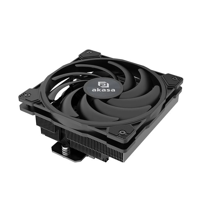 Akasa ALUCIA H6LS M2 Low-Profile CPU-K&uuml;hler - 120mm, schwarz/blau image number 2