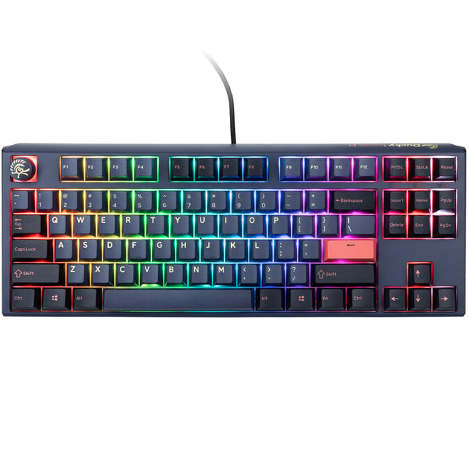 Ducky One 3 Cosmic Blue TKL Gaming Keyboard, RGB LED - MX-Ergo-Clear (US) image number 1