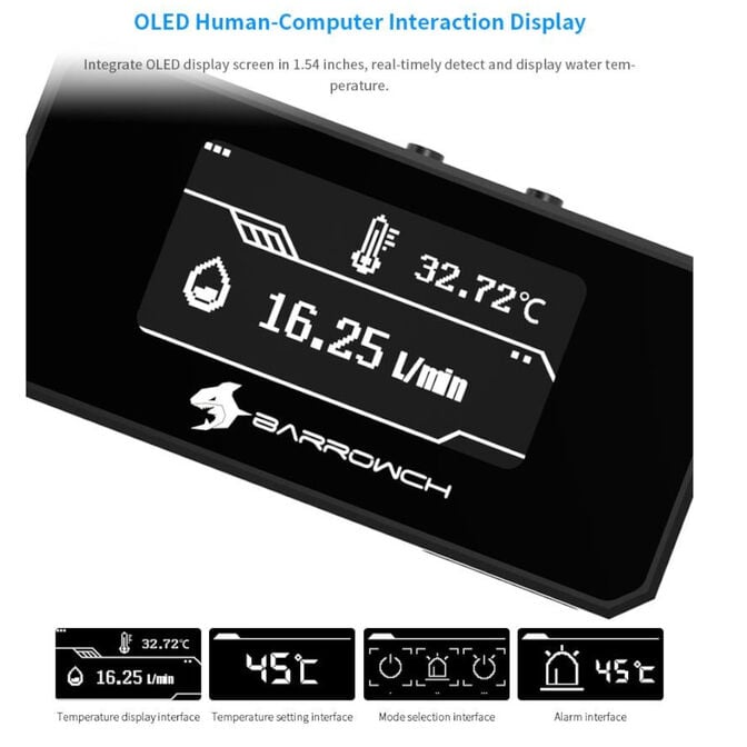 Barrow Flussmeter OLED - schwarz image number 2