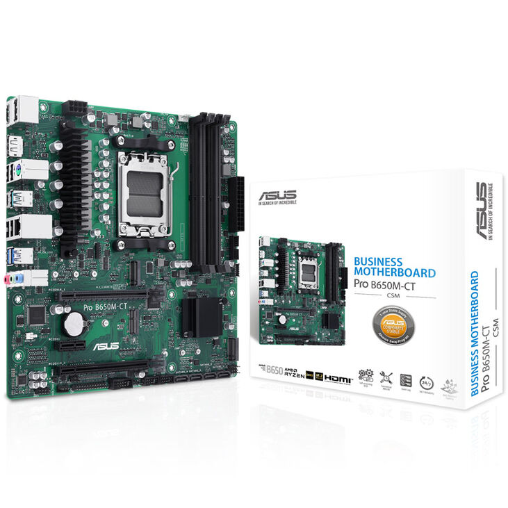 ASUS PRO B650M-CT-CSM, AMD B650 Mainboard, Sockel AM5, DDR5 image number 0
