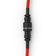 Glorious GMMK Coiled Cable Crimson Red, Spiral Keyboard Cable, USB-C/USB-A &ndash; Red/Black image number null