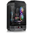 Thermaltake The Tower 300 PC-Geh&auml;use, Mini-Geh&auml;use, mATX, Tempered Glass - inklusive 2x 140-mm-L&uuml;fter, schwarz image number null