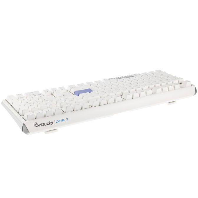 Ducky One 3 Classic Pure White Gaming Tastatur, RGB LED - MX-Speed-Silver (US) image number 2