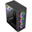Aerocool Prism ARGB Midi-Tower, Tempered Glass - schwarz image number null