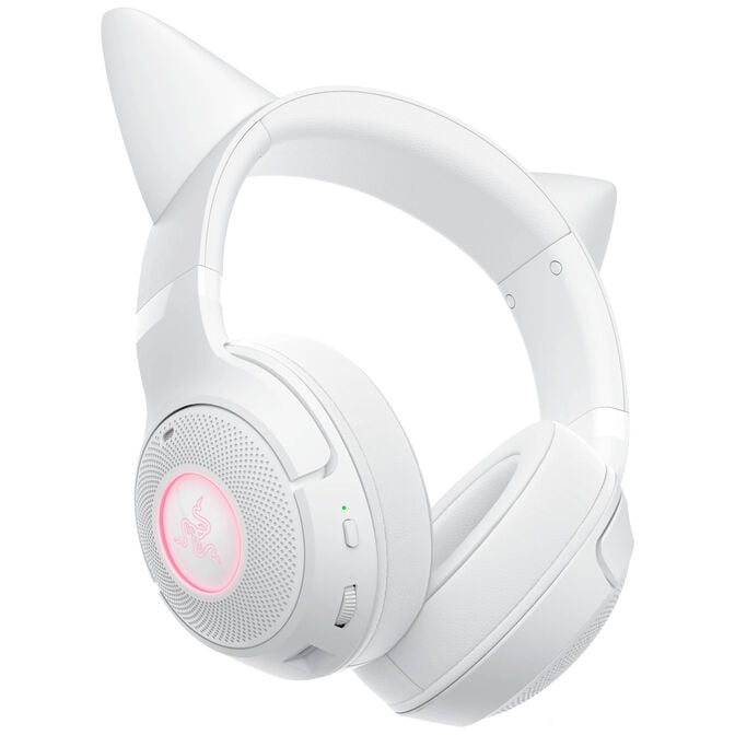 Razer Kraken Kitty V2 BT Gaming Headset, Bluetooth, Chroma RGB - white image number 2