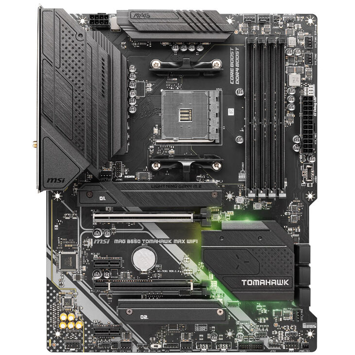 MSI MAG B550 Tomahawk Max WiFi, Sockel AM4, AMD B550, ATX - DDR4 image number 2