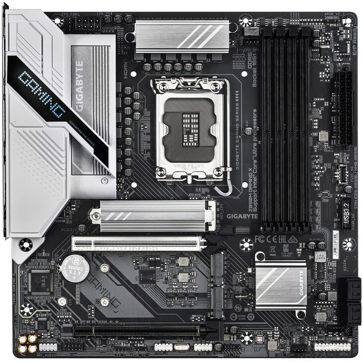 GIGABYTE Z890M GAMING X Mainboard, Sockel LGA 1851, Intel Z890, Micro ATX, DDR5 image number 2