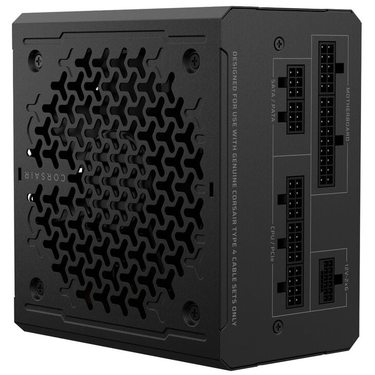 Corsair RMe Series RM750e 80 PLUS Gold power supply, modular, ATX 3.1, PCIe 5.1 - 750 watts, black image number 3