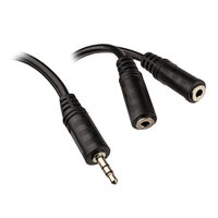 InLine Klinken Y-Kabel, 3,5-mm-Klinkenstecker, 3,5-mm-Klinkenbuchse - 2m