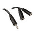 InLine Klinken Y-Kabel, 3,5-mm-Klinkenstecker, 3,5-mm-Klinkenbuchse - 2m image number null