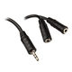 InLine Klinken Y-Kabel, 3,5-mm-Klinkenstecker, 3,5-mm-Klinkenbuchse - 2m