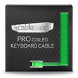 CableMod PRO Coiled Keyboard Cable USB-C zu USB Typ A, Viper Green - 150cm image number null