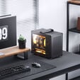 Jonsbo C6 MAX PC-Geh&auml;use, Mini-Geh&auml;use, Micro-ATX, Tempered Glass - schwarz image number null