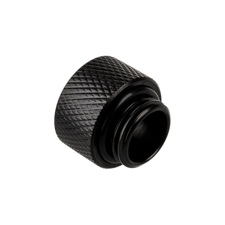 Alphacool Eiszapfen Adapter straight G1/4 inch female to G1/4 inch male - black image number 1