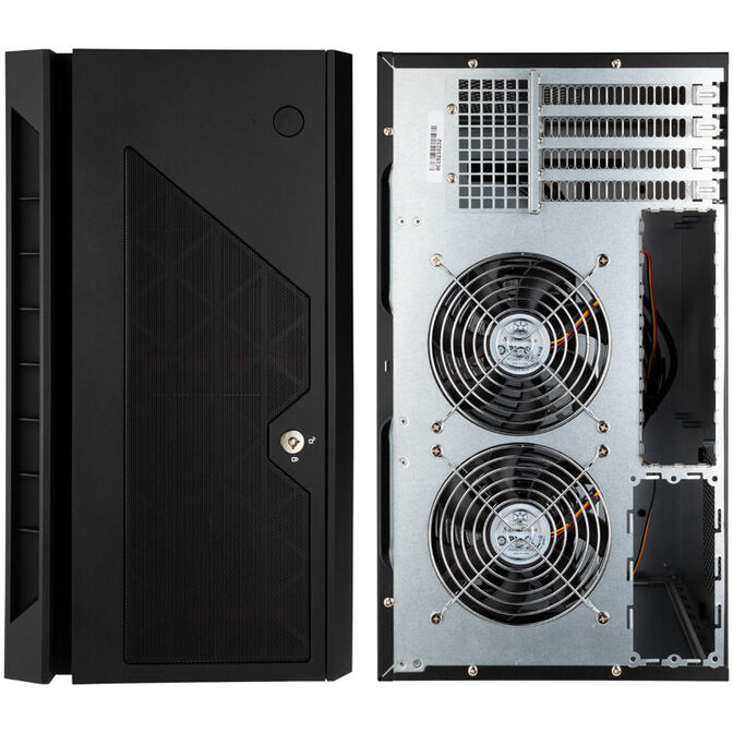 SilverStone SST-CS381 v1.1 Mini-ITX Storage, black image number 5