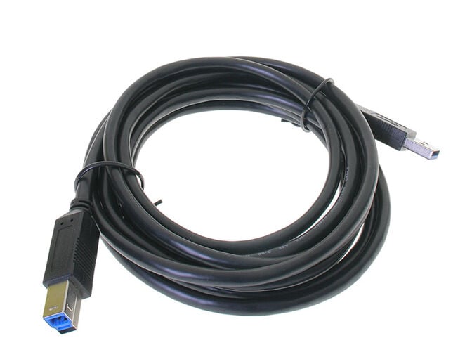 InLine USB 3.0 cable, A to B, black - 3m image number 1