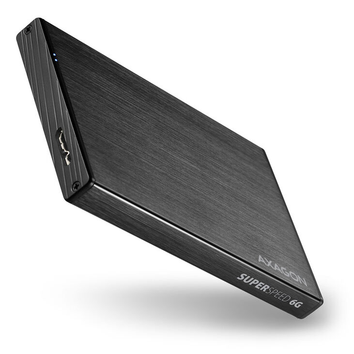 AXAGON EE25-XA6  externes 2,5"-Gehäuse, USB3.0 / SATA 6G, Aluminium - schwarz image number 0
