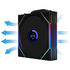 Lian Li UNI FAN TL-LCD Wireless Reverse Blade Lüfter, 3er-Pack inkl. Controller - 120mm, schwarz image number null