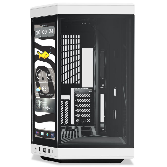 Hyte Y70 Touch Infinite PC case, mid tower, ATX, tempered glass - Panda image number 2