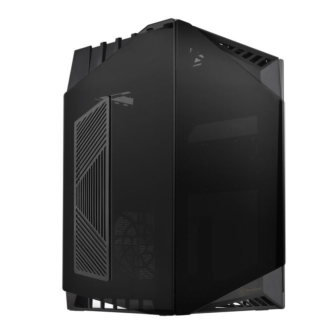 SilverStone SST-LD03B-AF Lucid Mini-ITX Case, Tempered Glass - black image number 0