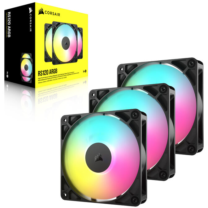 Corsair RS ARGB PWM Fan - Triple-Pack, 120mm, black image number 14