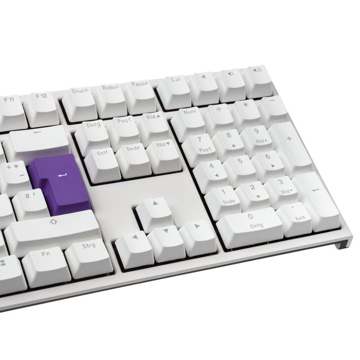Ducky One 2 White Edition PBT Gaming Tastatur, MX-Black, weiße LED - weiß image number 5