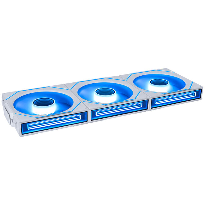 Lian Li UNI FAN SL-INF Wireless L&uuml;fter, ARGB, PWM - 3er-Pack, mit Controller, Reverse-Blade, 120mm, wei&szlig; image number 3