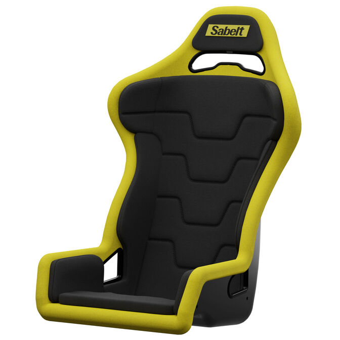 Sabelt SRS-1 Simracing-Sitz, Glasfaser-Schale, gepolstert - racing black image number 0