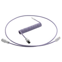 CableMod PRO Coiled Keyboard Cable USB-C to USB Type A, Rum Raisin - 150cm