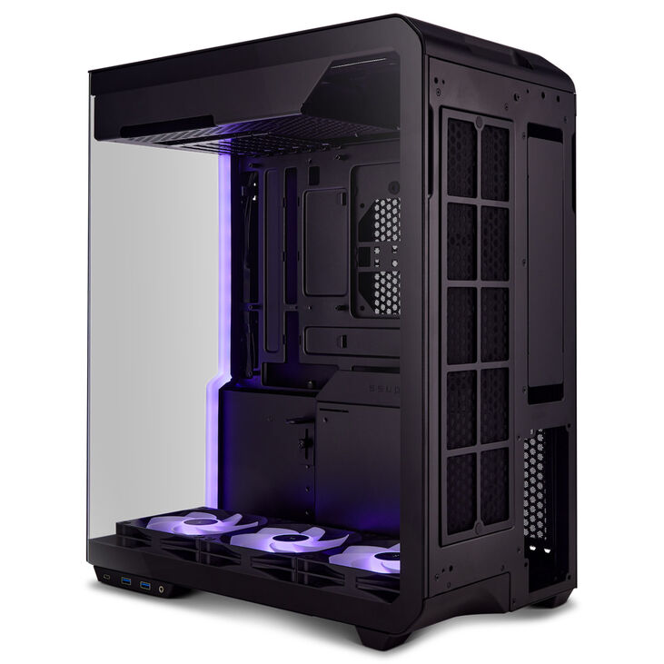 Ssupd Xhuttle PC case, mid tower, ATX, RGB, tempered glass - black image number 2