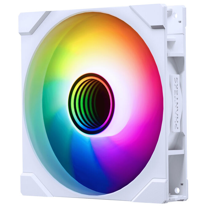 PHANTEKS M25 Gen2 PWM D-RGB Fan - Reverse Blade, 140mm, White image number 0