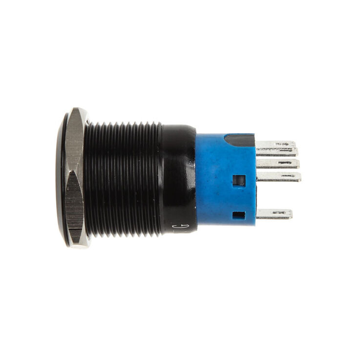 DimasTech Vandalism switch/button 19mm - Blackline - yellow image number 2