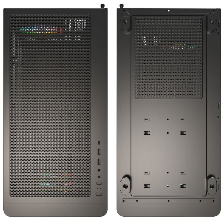 Montech XR Wood PC-Gehäuse, Midi-Tower, ATX, ARGB, Tempered Glass - schwarz image number 4