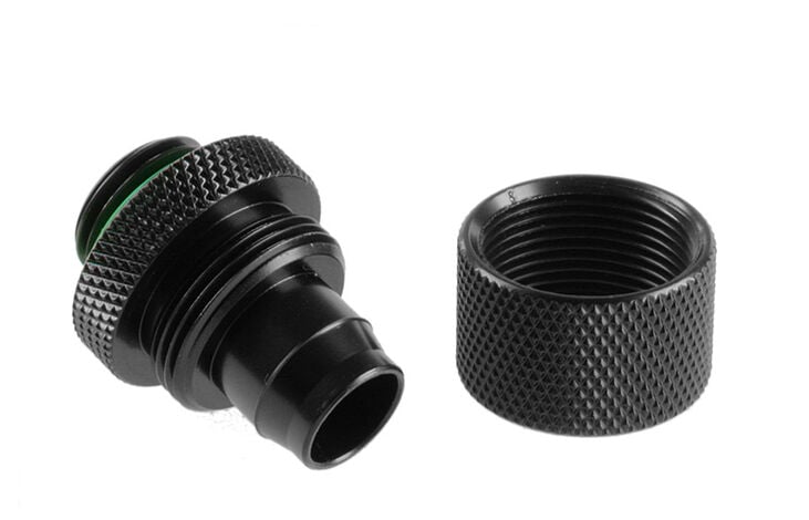 Bitspower Anschluss gerade G1/4 Zoll AG auf 13/10mm - schwarz matt image number 2