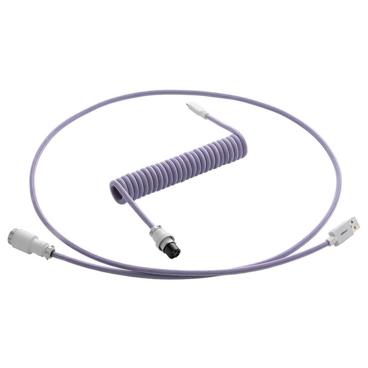 CableMod PRO Coiled Keyboard Cable USB-C zu USB Typ A, Rum Raisin - 150cm image number 0